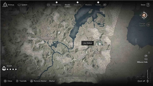 刺客信條影伊賀地藏像所在位置全覽