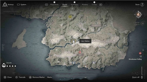 刺客信條影紀伊地藏像所在位置全覽