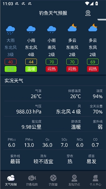 钓鱼天气预报专业版图6