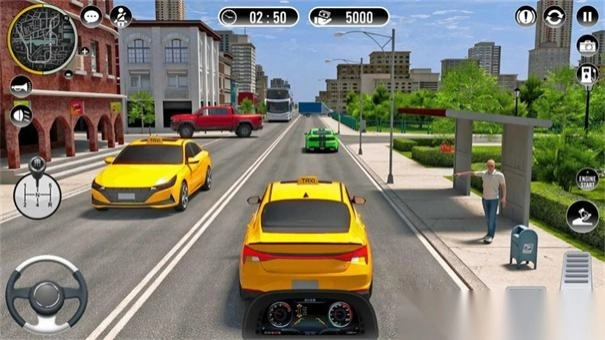 超級(jí)英雄出租車(chē)模擬器圖3