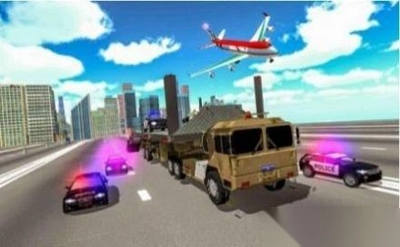 警车运输卡车图3