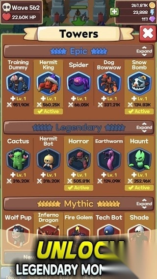 空闲怪物TD进化