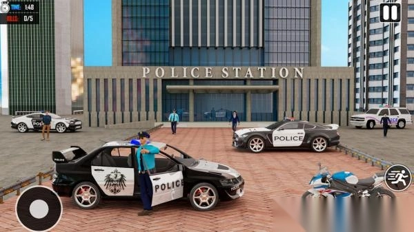 警车特技巨型坡道图1