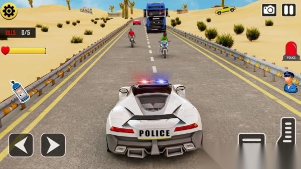 警车特技巨型坡道图3