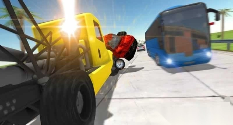 横冲直撞的加速卡车图1