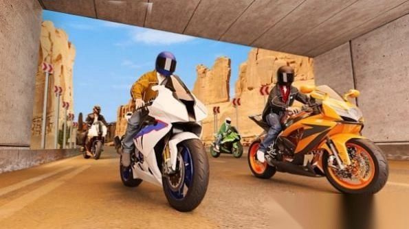 真实摩托车模拟赛3D图1