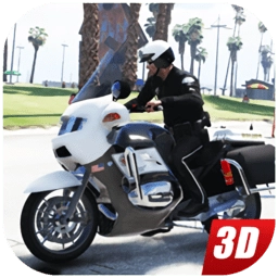 警用摩托车城市模拟