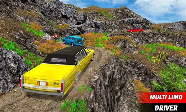 上坡豪华轿车越野司机图1