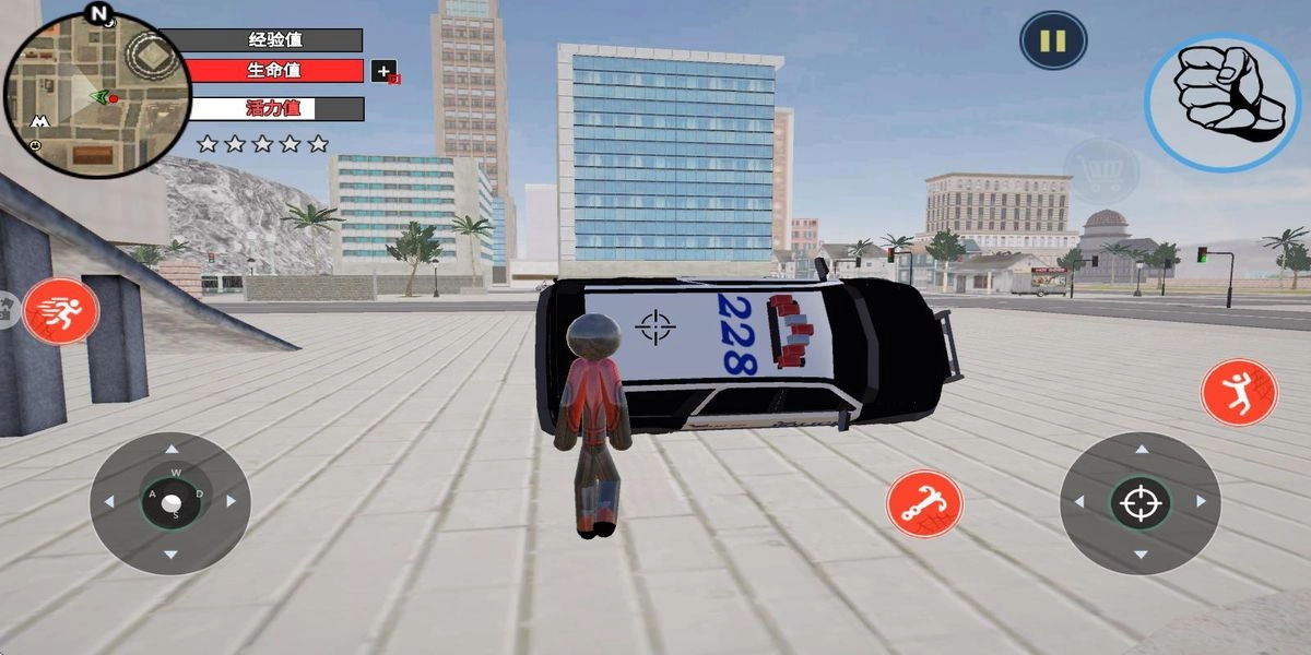 绳索英雄蜘蛛火柴人