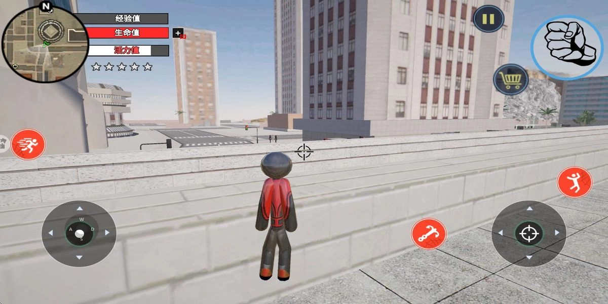 绳索英雄蜘蛛火柴人