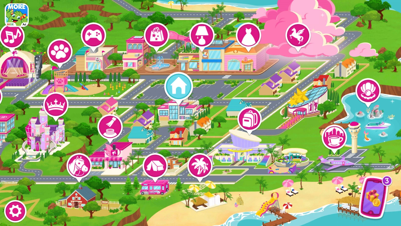 芭比梦幻屋冒险最新版图3