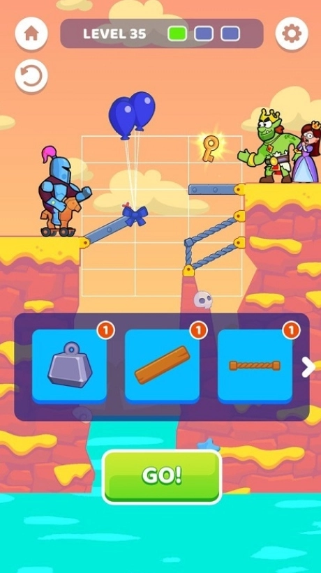 桥梁解谜游戏图1