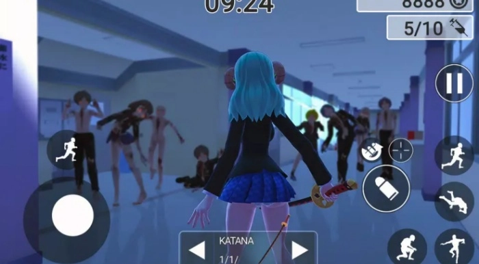 动漫女孩僵尸猎人图2