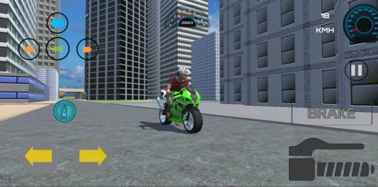 城市摩托模拟驾驶3D（Indian Bike Game 3D）1截图4