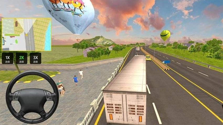 卡車司機(jī)駕駛游戲截圖1