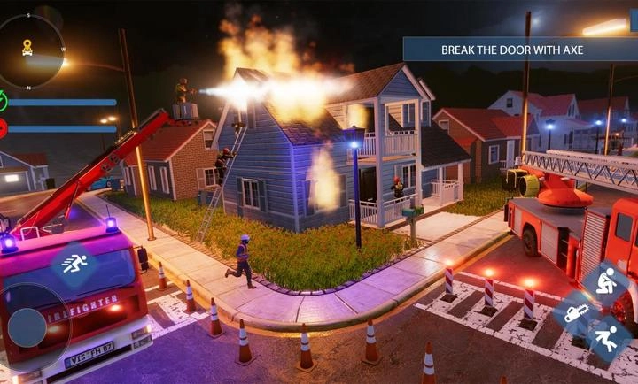 紧急消防员警察游戏