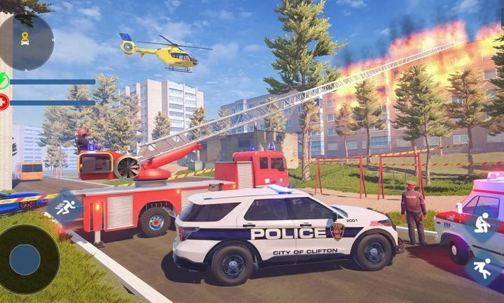 紧急消防员警察游戏