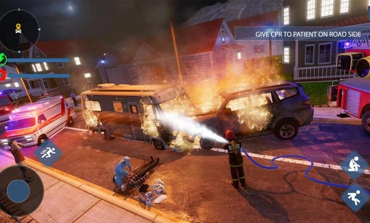 紧急消防员警察游戏