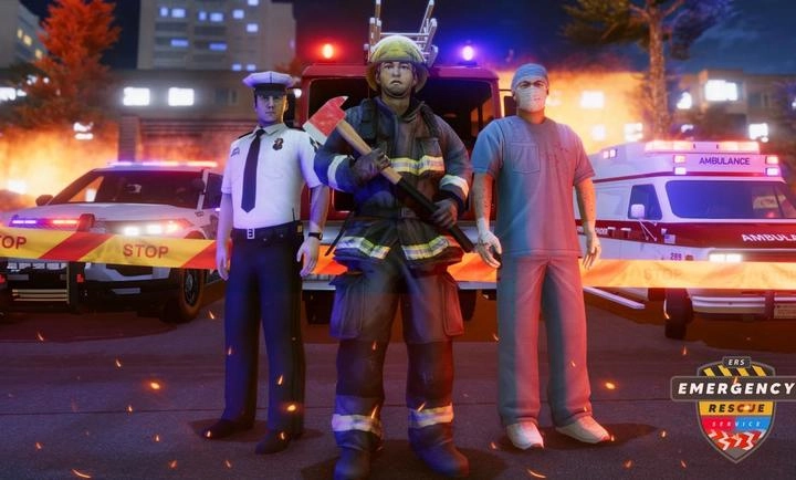 紧急消防员警察游戏