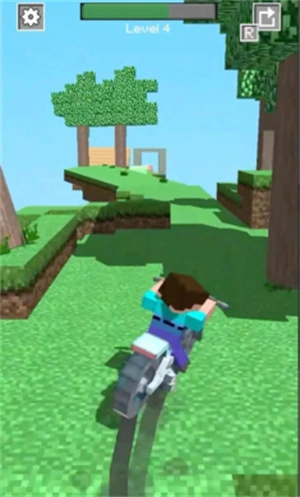 疯狂摩托方块竞速图1