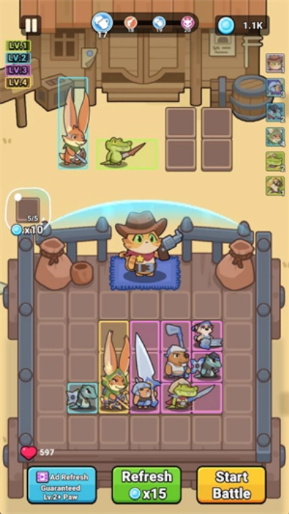 背包大战游戏(RumblePaws)图3