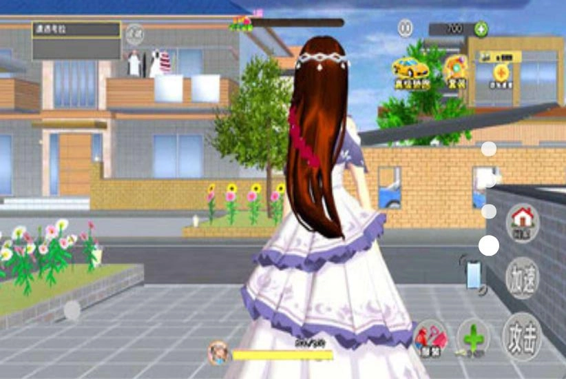 校园樱花男女生