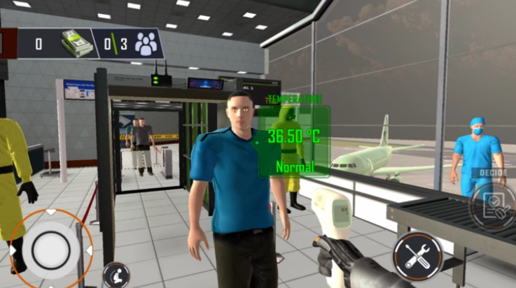 机场隔离区安检模拟器游戏(机组人员检疫值班)图4