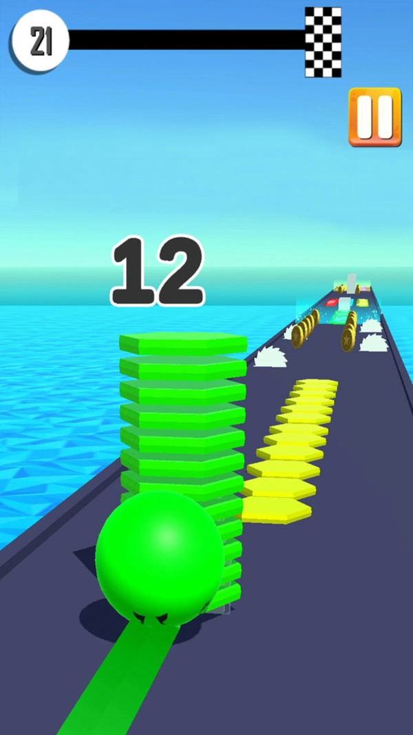 彩色瓷砖道路图1