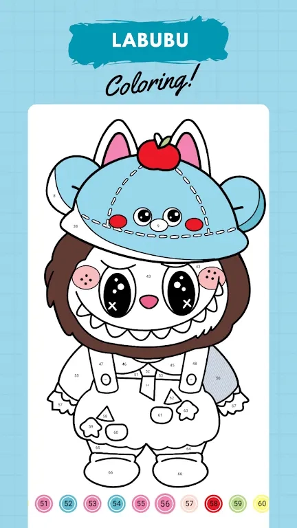 拉布布数字填色图4