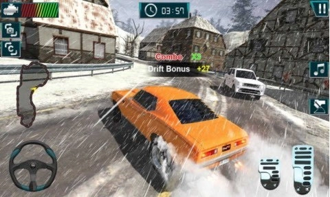 雪地漂移竞速截图1