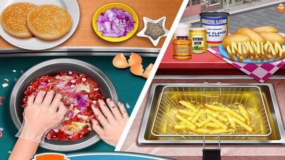 街头食品摊烹饪(1)