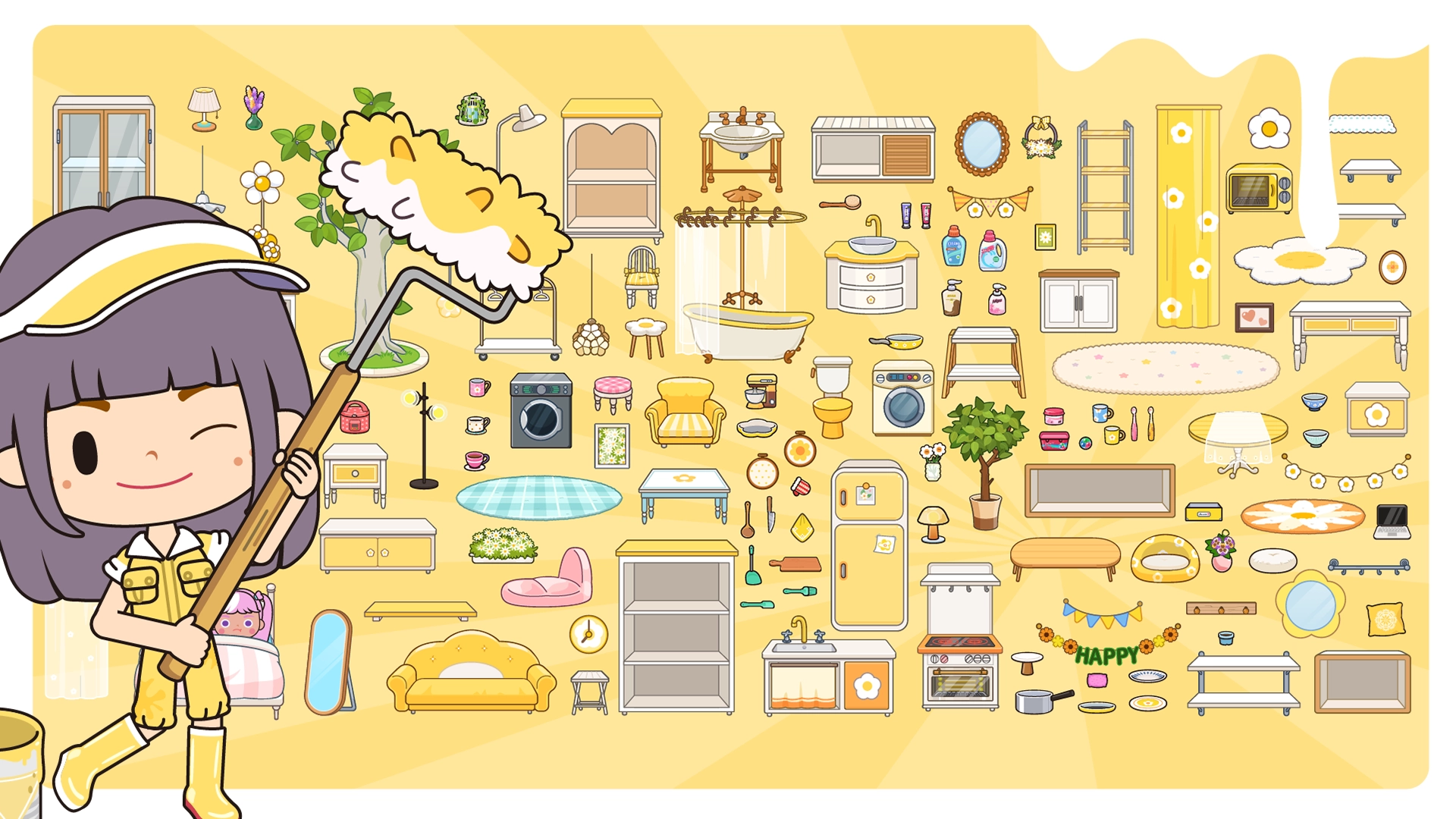 米加小镇世界双层花朵房(4)