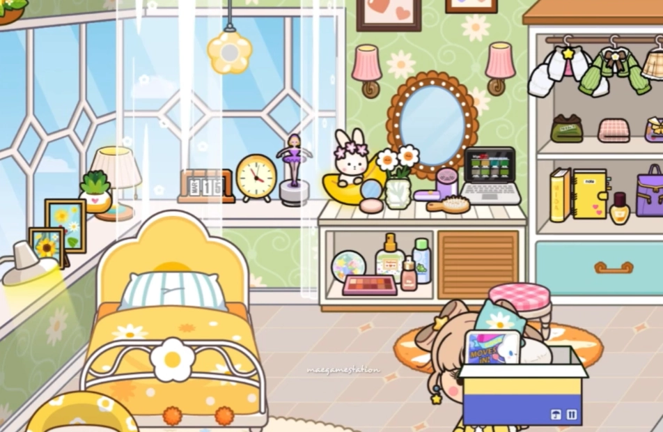 米加小镇世界双层花朵房(2)