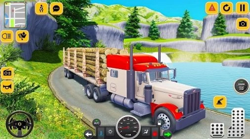 原木货运卡车(Log Cargo Transport Truck Game)图1