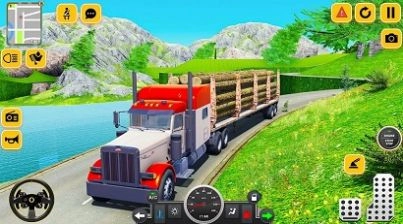 原木货运卡车(Log Cargo Transport Truck Game)图2