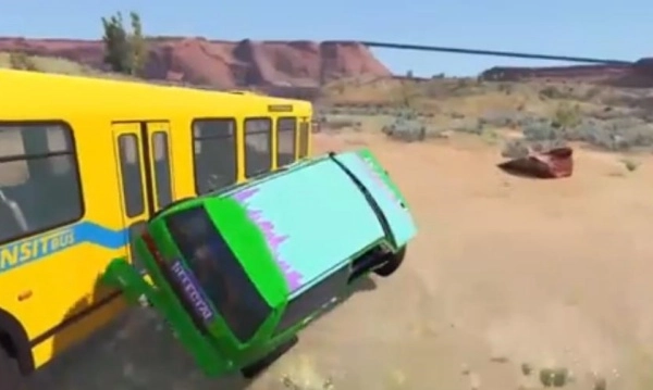 3D高速公路巴士碰撞模拟器双人闯关