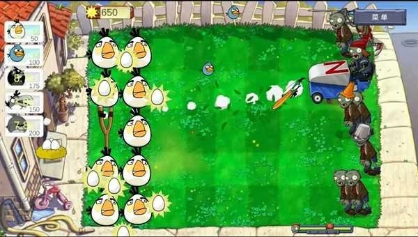 愤怒的小鸟大战僵尸太空版