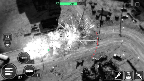 戰(zhàn)爭無人機陸軍轟炸機安卓版截圖0