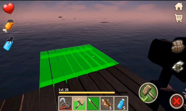 木筏海上生存菜单版图3