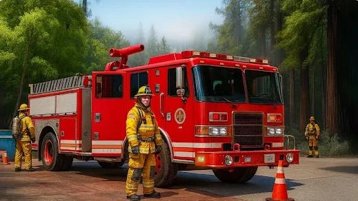 救援城市消防员3D图3