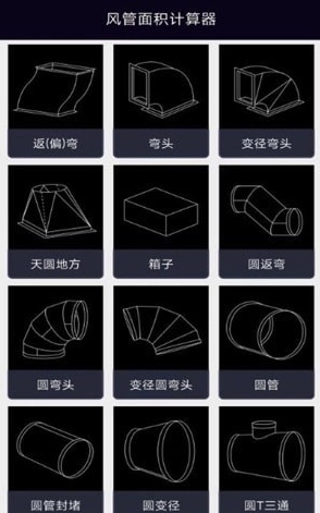 风管面积计算器