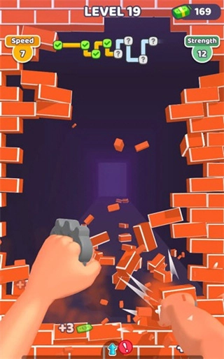 打碎墙壁游戏截图4