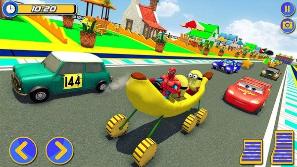 蜘蛛侠疯狂赛车截图1