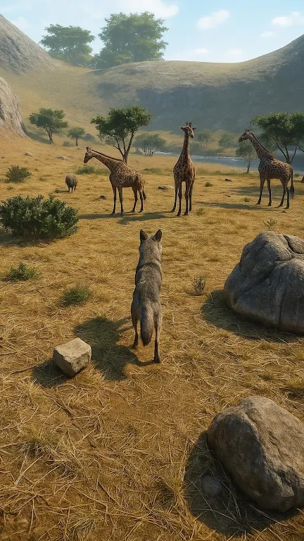 狼群生存野外狩猎图2