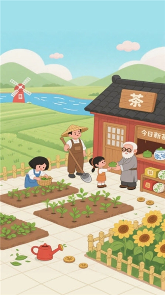 茶香山莊賺錢游戲-截圖1