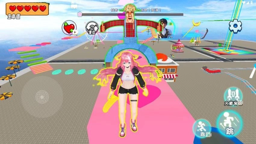 女生逃离跑酷游戏图1