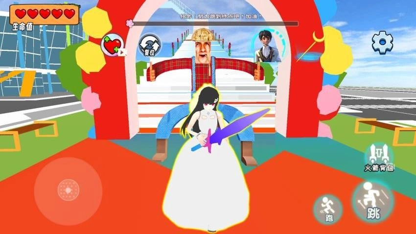 女生逃离跑酷游戏