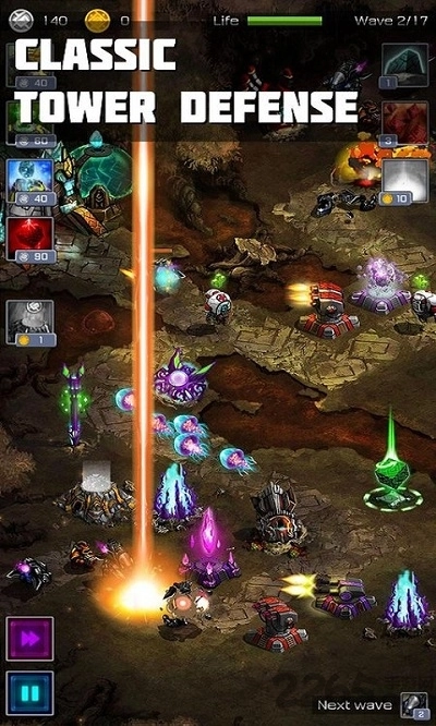 古老星球经典塔防无限白银版图1