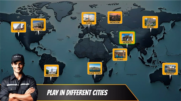 城市巴士3D驾驶学校游戏(4)