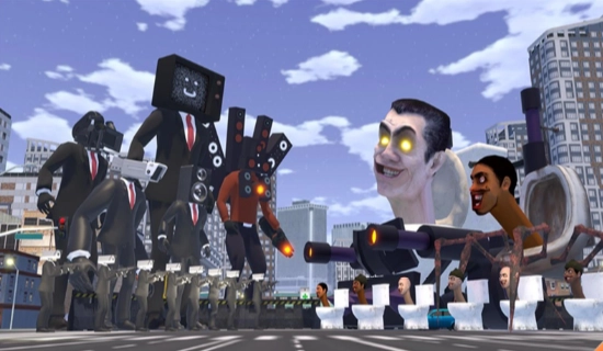 马桶人大战摄像人IO